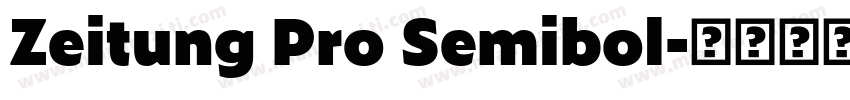 Zeitung Pro Semibol字体转换